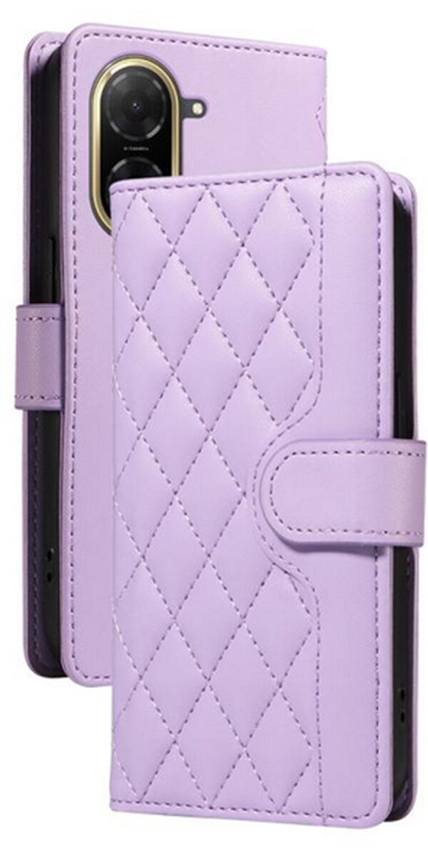 Τel1 Xiaomi Redmi A5 4G Diamond Grid Θήκη Βιβλίο - Purple