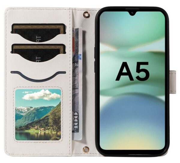 Τel1 Xiaomi Redmi A5 4G Diamond Grid Θήκη Βιβλίο - White