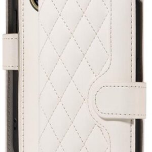 Τel1 Xiaomi Redmi A5 4G Diamond Grid Θήκη Βιβλίο - White