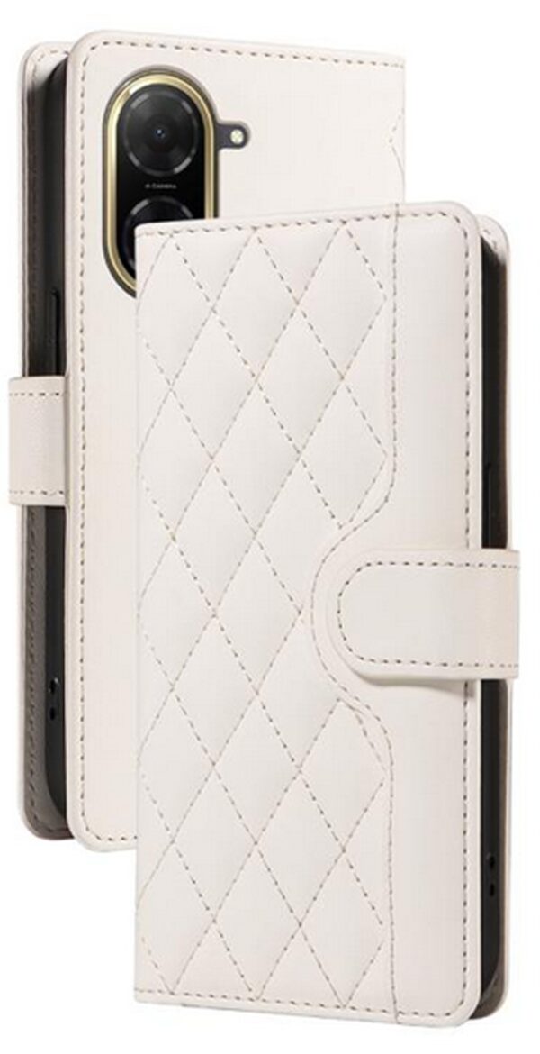 Τel1 Xiaomi Redmi A5 4G Diamond Grid Θήκη Βιβλίο - White