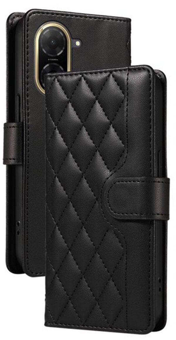 Τel1 Xiaomi Redmi A5 4G Diamond Grid Θήκη Βιβλίο - Black