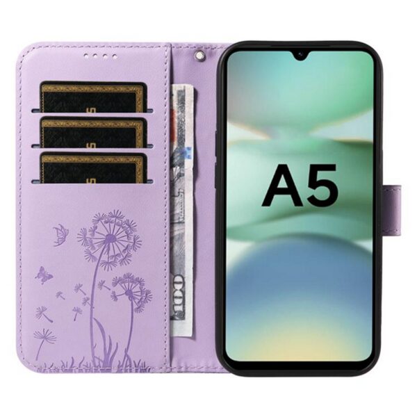 Τel1 Xiaomi Redmi A5 4G Dandelion Embossed Pattern Θήκη Βιβλίο - Purple