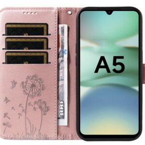 Τel1 Xiaomi Redmi A5 4G Dandelion Embossed Pattern Θήκη Βιβλίο - Pink