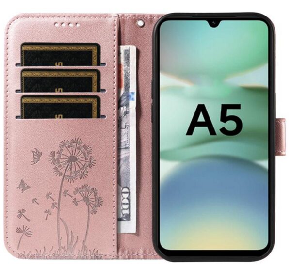 Τel1 Xiaomi Redmi A5 4G Dandelion Embossed Pattern Θήκη Βιβλίο - Pink