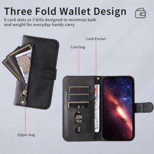 Τel1 Xiaomi Redmi A5 4G Fashion Calf Texture Zipper Θήκη Βιβλίο - Black