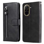 Τel1 Xiaomi Redmi A5 4G Fashion Calf Texture Zipper Θήκη Βιβλίο - Black