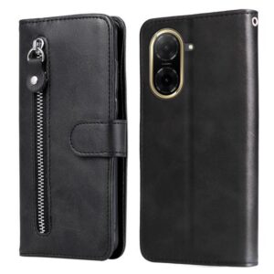 Τel1 Xiaomi Redmi A5 4G Fashion Calf Texture Zipper Θήκη Βιβλίο - Black