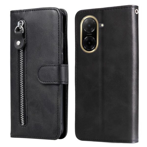 Τel1 Xiaomi Redmi A5 4G Fashion Calf Texture Zipper Θήκη Βιβλίο - Black