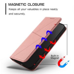 Τel1 Xiaomi Redmi A5 4G Strong Magnetic Frosted Flip Θήκη Βιβλίο - Pink