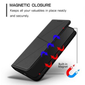 Τel1 Xiaomi Redmi A5 4G Strong Magnetic Frosted Flip Θήκη Βιβλίο - Black