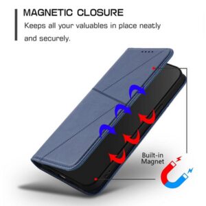 Τel1 Xiaomi Redmi A5 4G Strong Magnetic Frosted Flip Θήκη Βιβλίο - Blue