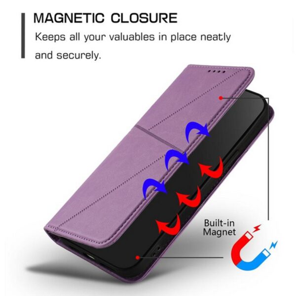 Τel1 Xiaomi Redmi A5 4G Strong Magnetic Frosted Flip Θήκη Βιβλίο - Purple