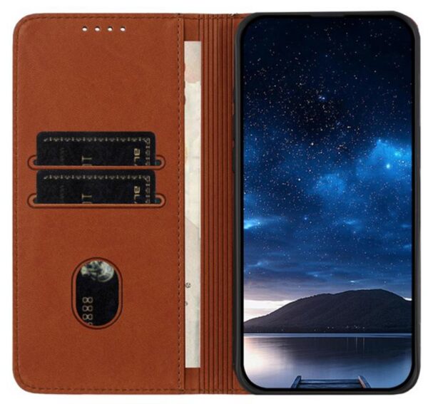 Τel1 Xiaomi Redmi A5 4G Strong Magnetic Frosted Flip Θήκη Βιβλίο - Brown