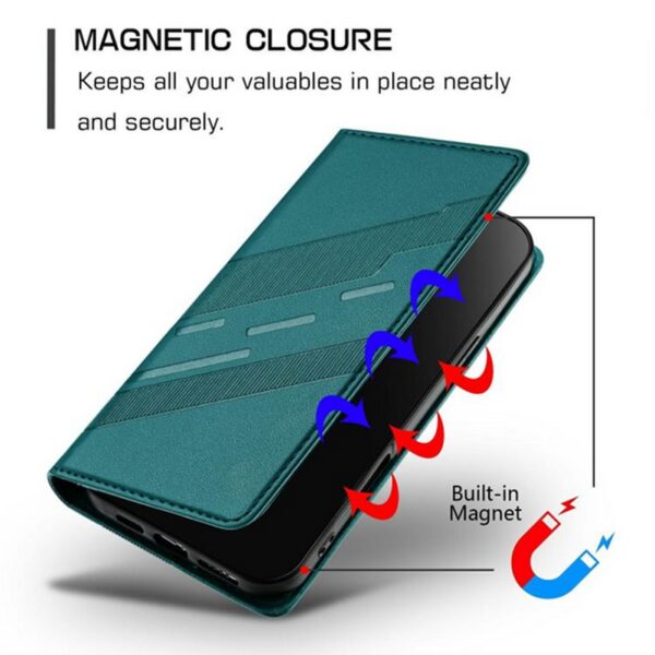 Τel1 Xiaomi Redmi A5 4G Embossed Multi-functional Wallet Θήκη Βιβλίο - Dark Green