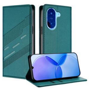 Τel1 Xiaomi Redmi A5 4G Embossed Multi-functional Wallet Θήκη Βιβλίο - Dark Green