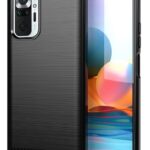 Forcell Xiaomi Redmi Note 10 4G / 10s Carbon Fiber Θήκη Σιλικόνης - Black