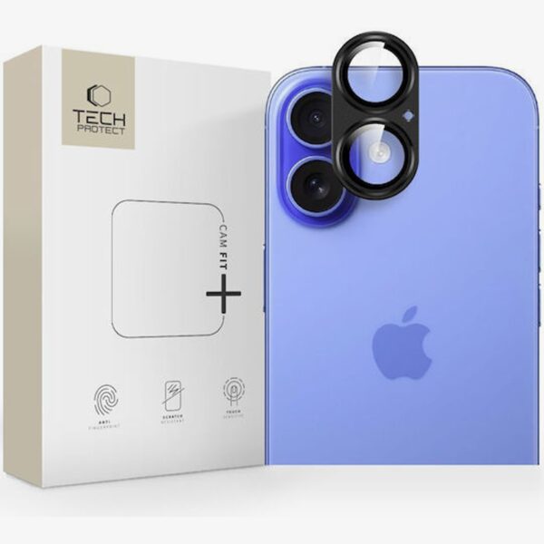 iPhone 17 Προστασία Κάμερας Tech - Protect Fit+ Full Face Tempered Glass Camera Black