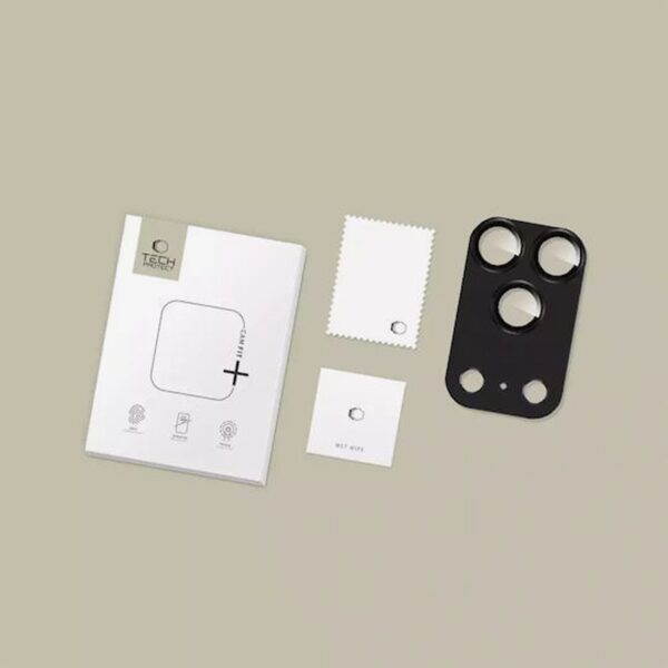 iPhone 17 Pro Max Tech - Protect Fit+ Προστασία Κάμερας Full Face Tempered Glass Camera Black