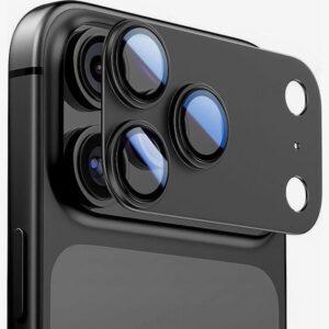 iPhone 17 Pro Max Tech - Protect Fit+ Προστασία Κάμερας Full Face Tempered Glass Camera Black