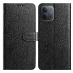 Tel1 Xiaomi Redmi 15C / Poco C85 Daisy Embossed Θήκη Βιβλίο - Black