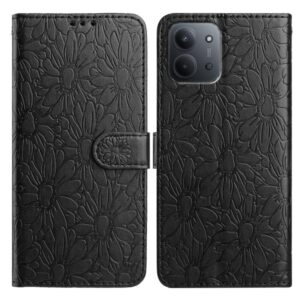 Tel1 Xiaomi Redmi 15C / Poco C85 Daisy Embossed Θήκη Βιβλίο - Black