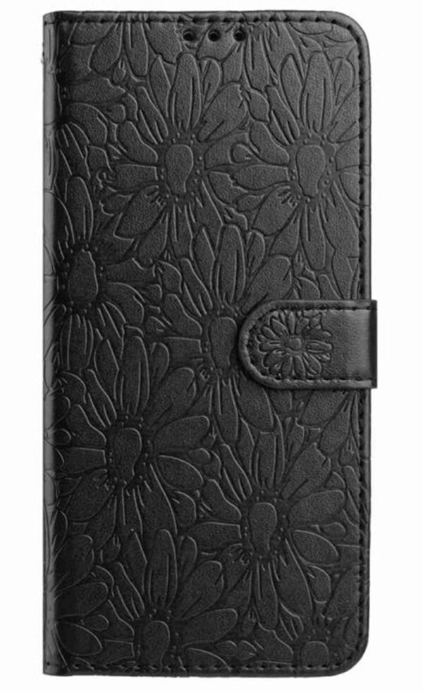 Tel1 Xiaomi Redmi 15C / Poco C85 Daisy Embossed Θήκη Βιβλίο - Black