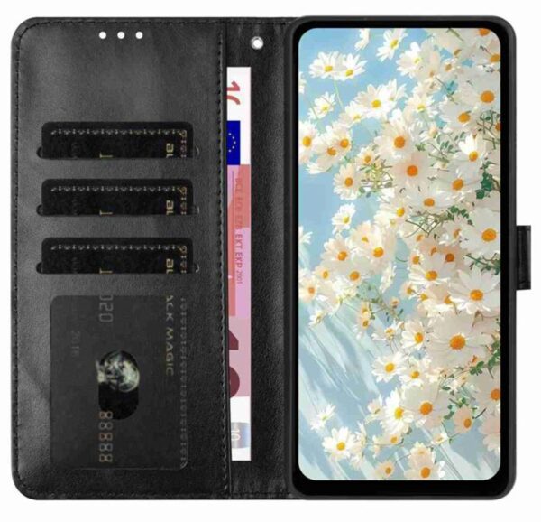 Tel1 Xiaomi Redmi 15C / Poco C85 Daisy Embossed Θήκη Βιβλίο - Black