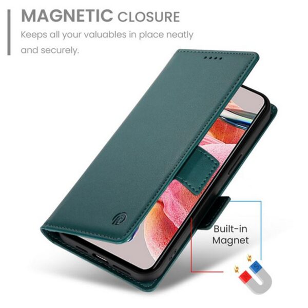 Tel1 Xiaomi Redmi 15C / Poco C85 Side Buckle Magnetic Θήκη Βιβλίο - Dark Green