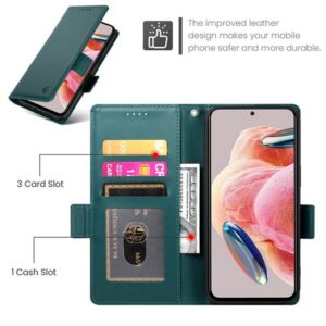 Tel1 Xiaomi Redmi 15C / Poco C85 Side Buckle Magnetic Θήκη Βιβλίο - Dark Green