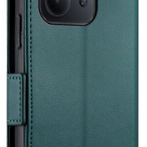 Tel1 Xiaomi Redmi 15C / Poco C85 Side Buckle Magnetic Θήκη Βιβλίο - Dark Green