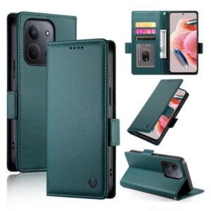 Tel1 Xiaomi Redmi 15C / Poco C85 Side Buckle Magnetic Θήκη Βιβλίο - Dark Green