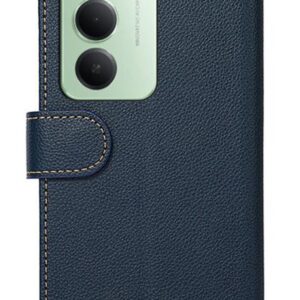 KHAZNEH Xiaomi Redmi 15C 4G / 5G / Poco C85 RFID Litchi Θήκη Βιβλίο - Blue Brown