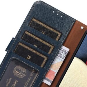 KHAZNEH Xiaomi Redmi 15C 4G / 5G / Poco C85 RFID Litchi Θήκη Βιβλίο - Blue Brown