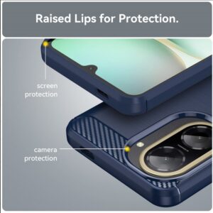 Forcell Xiaomi Redmi 15C 4G / 5G / Poco C85 Carbon Fiber Θήκη Σιλικόνης - Blue