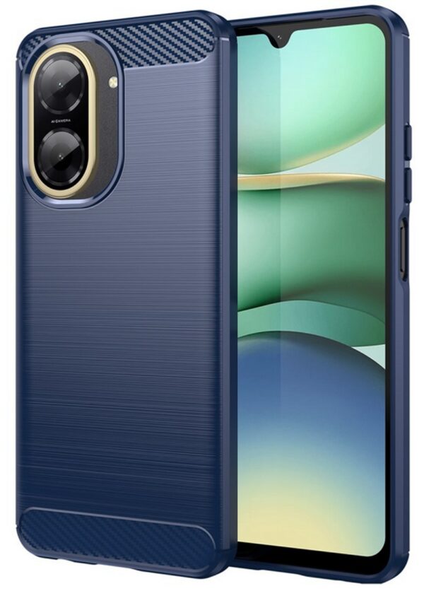 Forcell Xiaomi Redmi 15C 4G / 5G / Poco C85 Carbon Fiber Θήκη Σιλικόνης - Blue