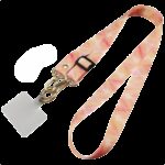 Universal Λουράκι Λαιμού για Smartphone Neck Strap With Hook For Smartphone Pink Gold