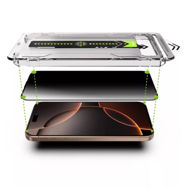 iPhone 17 Pro Max Προστασία Οθόνης Techsuit TitanGlass Privacy Full Face Tempered Glass