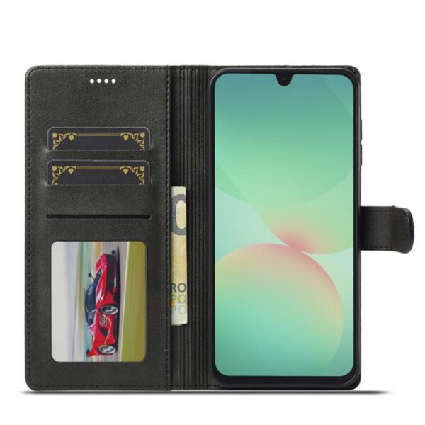 LC.IMEEKE Samsung Galaxy A26 5G / A17 4G / 5G Calf Texture Θήκη Βιβλίο - Black
