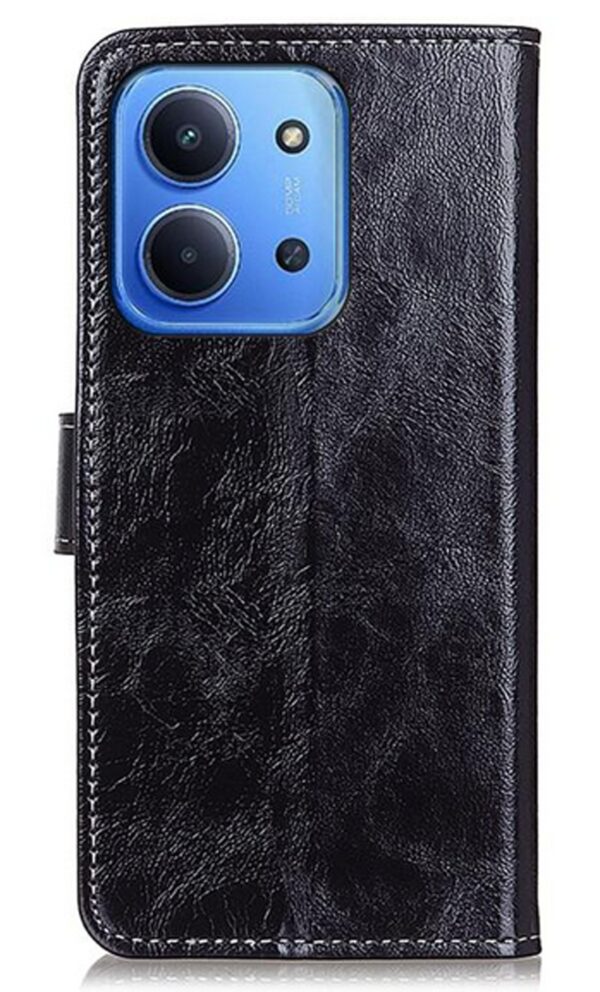 Tel1 Xiaomi Redmi 15C 5G / 4G / Poco C85 Retro Crazy Horse Θήκη Βιβλίο - Black