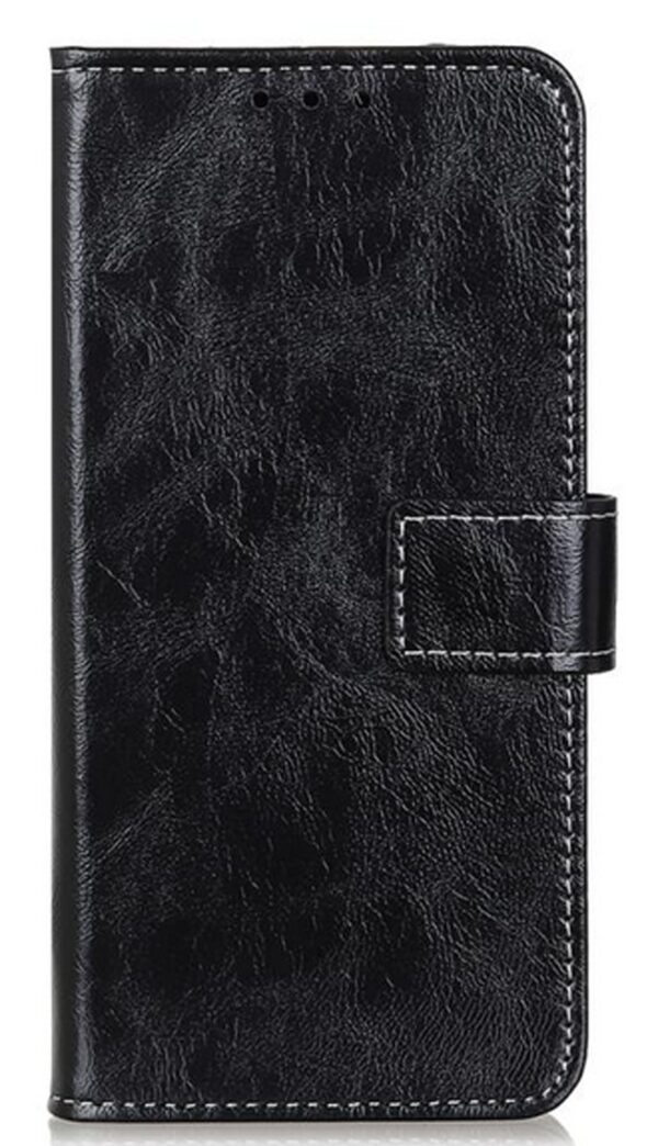 Tel1 Xiaomi Redmi 15C 5G / 4G / Poco C85 Retro Crazy Horse Θήκη Βιβλίο - Black