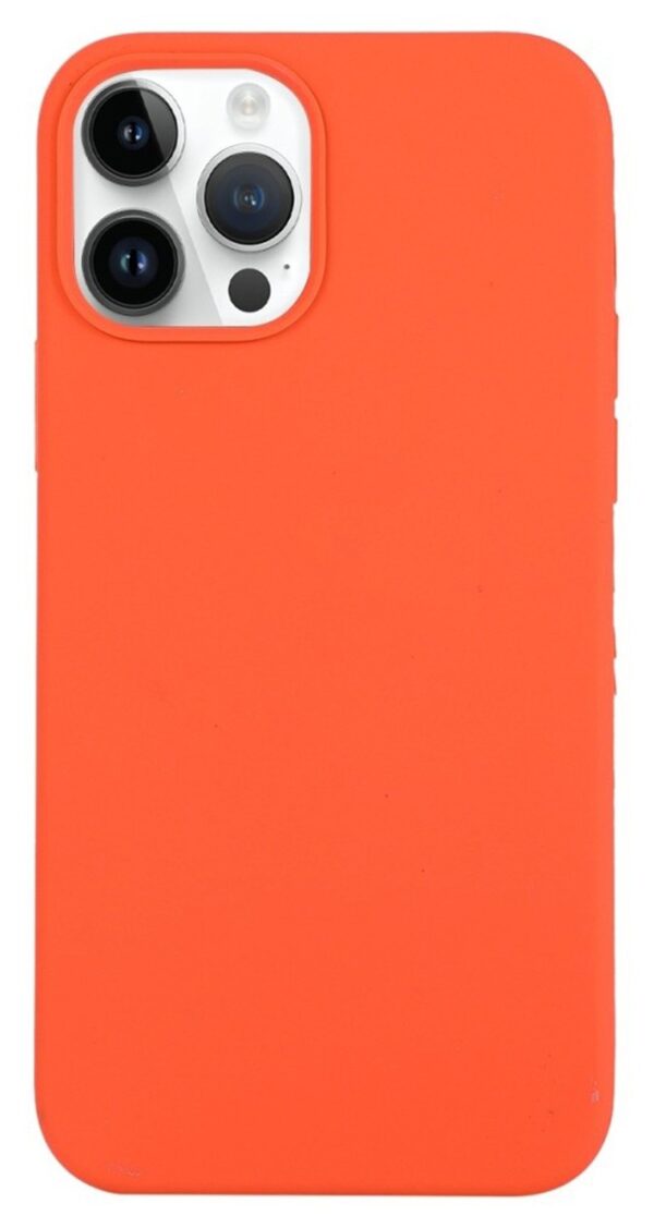 Forcell iPhone 14 Pro Max Soft Touch Θήκη Σιλικόνης - Orange