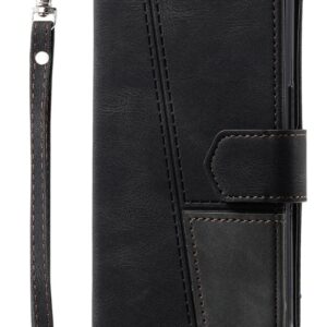 Tel1 Samsung Galaxy A26 5G / A17 4G / 5G Stitching Patch Θήκη Βιβλίο - Black