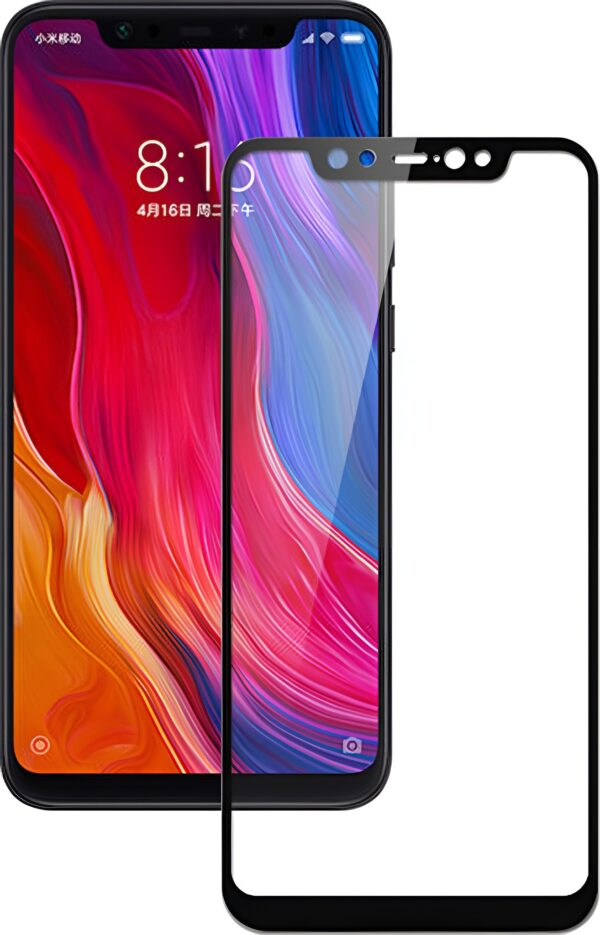 Xiaomi Redmi 8 Προστασία Οθόνης με Μαύρο Περίγραμμα Full Face Tempered Glass