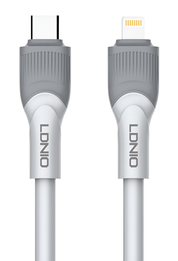 LDNIO USB-C to Lightning PD 30W 2m Λευκό (LC602i)