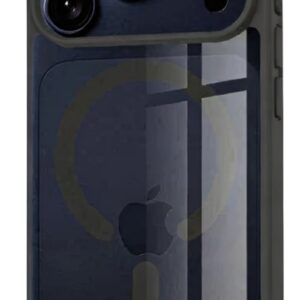 Techsuit iPhone 17 Pro MagSafe Pro Θήκη με Πλαίσιο Σιλικόνης Διάφανη - Black