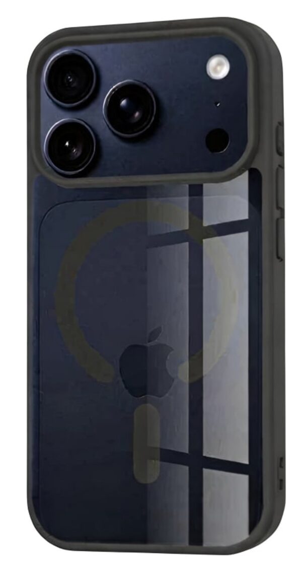 Techsuit iPhone 17 Pro MagSafe Pro Θήκη με Πλαίσιο Σιλικόνης Διάφανη - Black