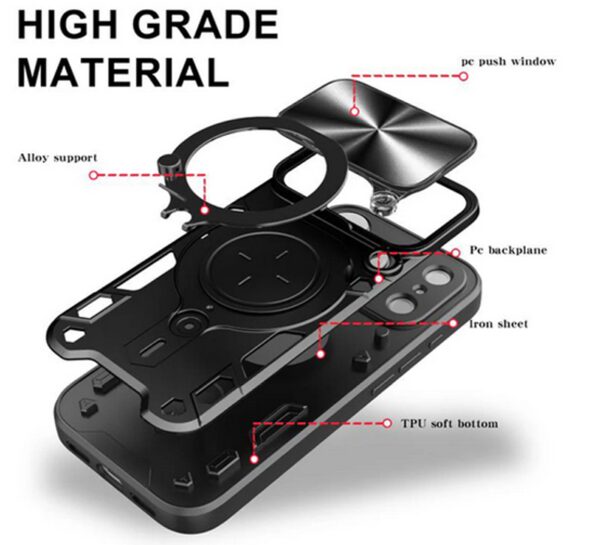 Techsuit iPhone 17 Pro CamGuard Pro Θήκη Σκληρή - Black