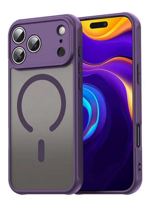 Techsuit iPhone 17 Pro MagSafe HaloFrost II Θήκη Σκληρή Φιμέ - Purple Techsuit iPhone 17 Pro MagSafe HaloFrost II Θήκη Σκληρή Φιμέ - Purple