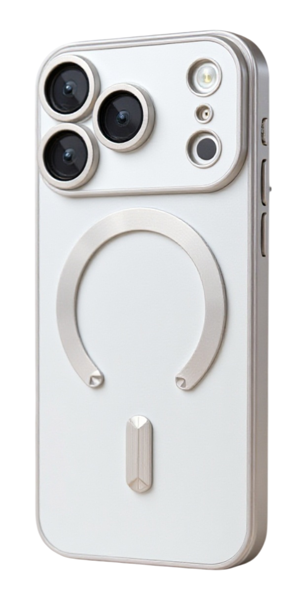 Techsuit iPhone 17 Pro MagSafe Luxury Glitter Θήκη με Πλαίσιο Σιλικόνης Διάφανη - Silver