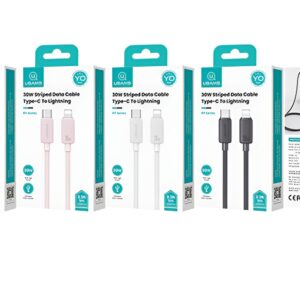 USAMS USB-C to Lightning 30W 480Mbps 1m Λευκό (US-SJ692)